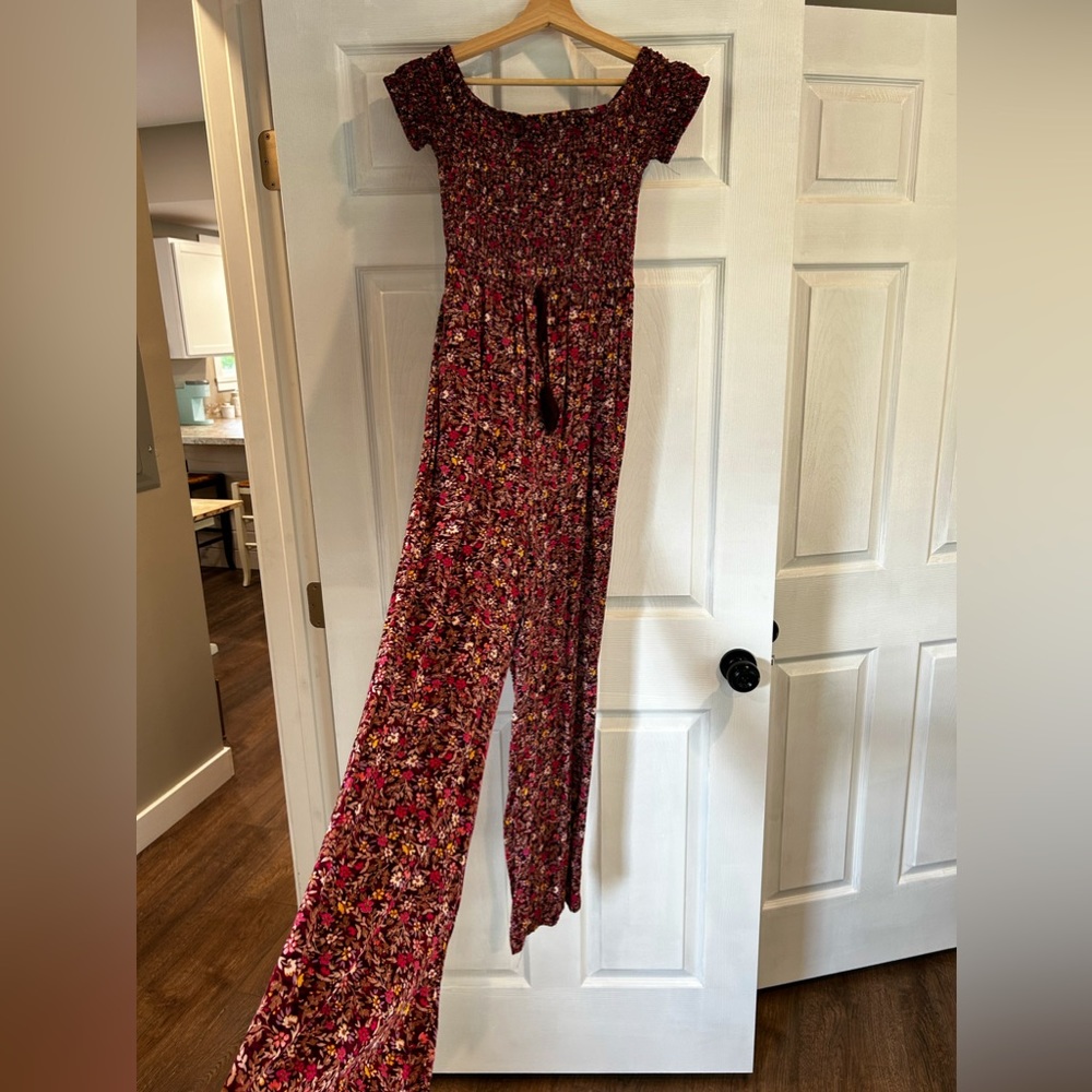Boho summer floral romper size small